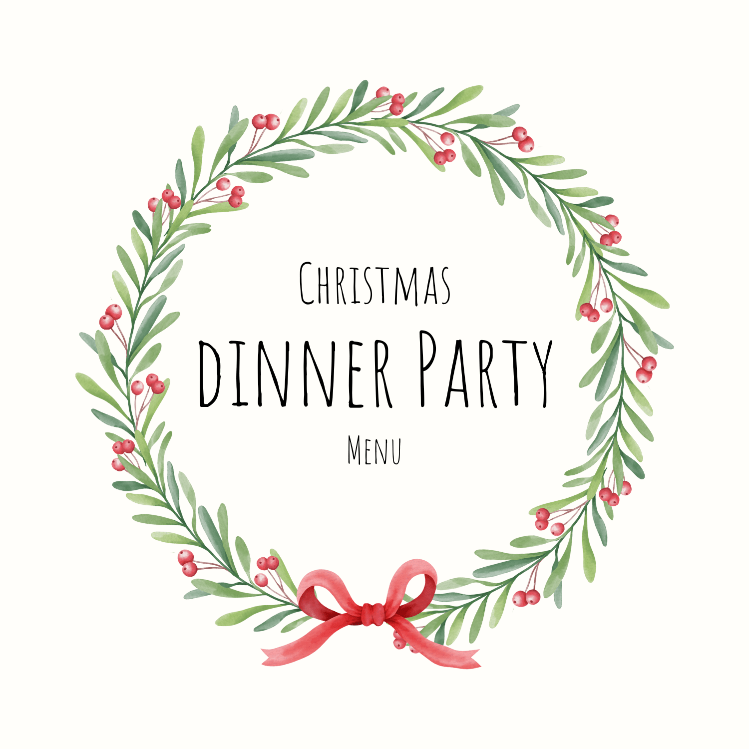 Christmas Dinner Party Menu